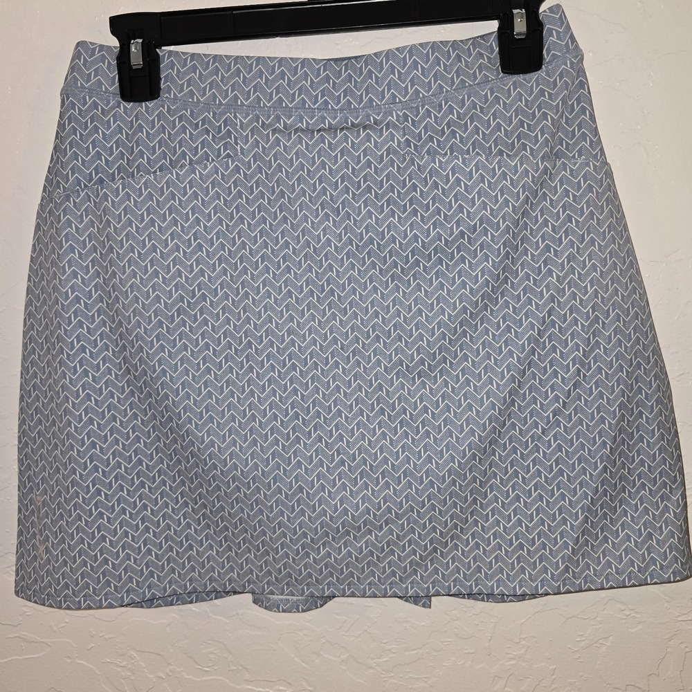 RLX Ralph Lauren Pleated Stretch 16" Golf Skort Size S Athleisure Light Blue